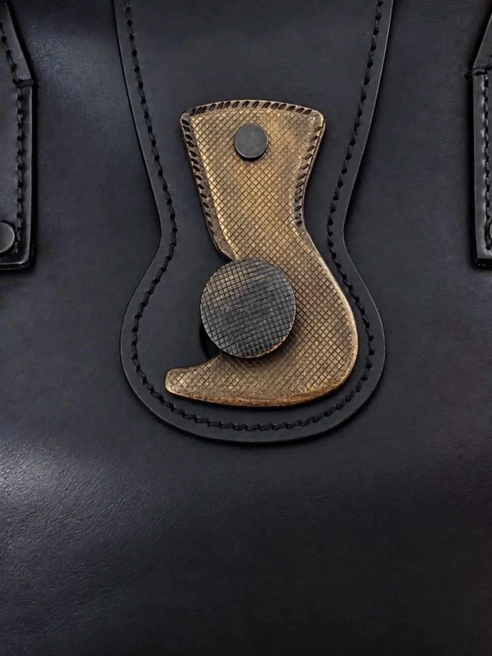 Authentic Gucci. Extremely Rare Black Leather Doctors Bag NWOT